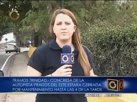 Cierre de la autopista Prados del Este por mantenimientos