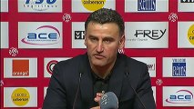 Conférence de presse Stade de Reims - AS Saint-Etienne : Hubert FOURNIER (SdR) - Christophe  GALTIER (ASSE) - saison 2012/2013