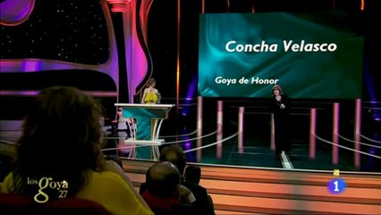 CONCHA VELASCO GOYA DE HONOR PREMIOS GOYA 17-02-2013