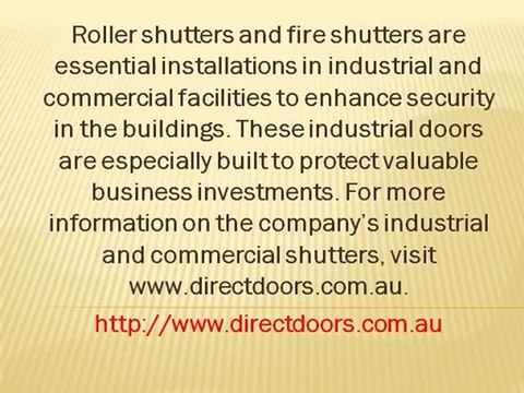 Industrial and Commercial Doors from Direct Door Services