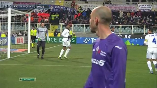 Футбол. Чемпионат Италии. 25 тур. Фиорентина-Интер. 2 тайм (17.02.2013)