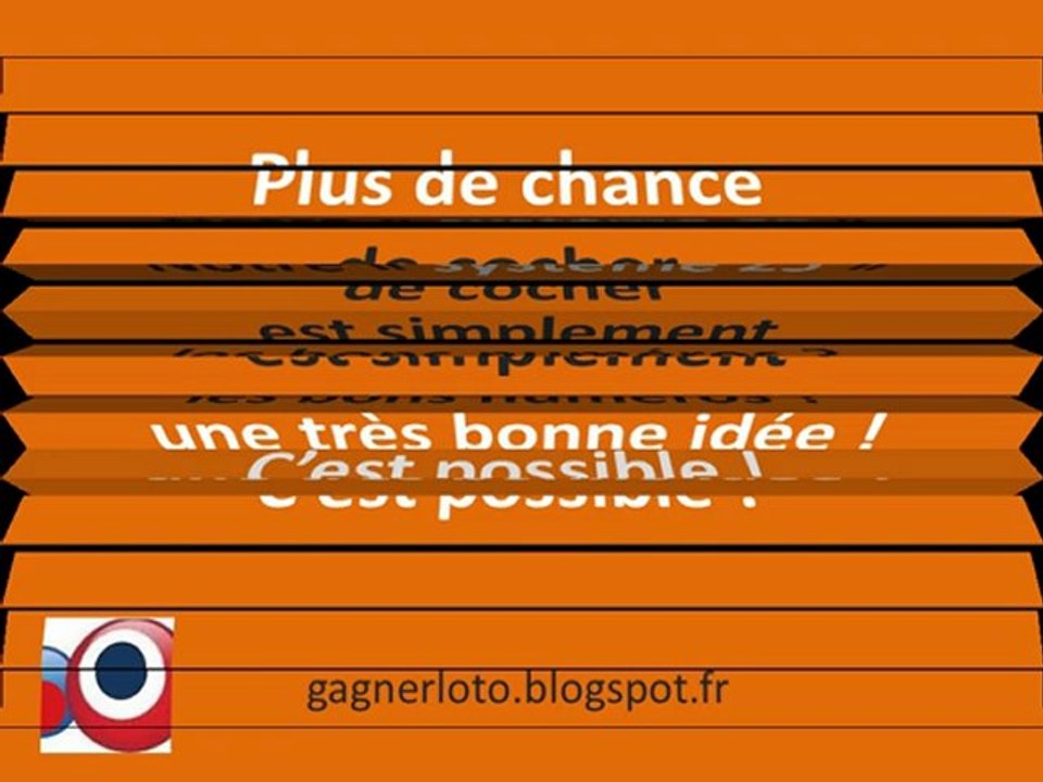TIRAGE LOTO LUNDI 4 MARS  2013 Notre système loto fonctionne !