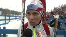 Anaïs Bescond - fin des Mondiaux de Biathlon à Nove Mesto