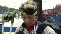 Marie Dorin-Habert - fin des Mondiaux de Biathlon à Nove Mesto