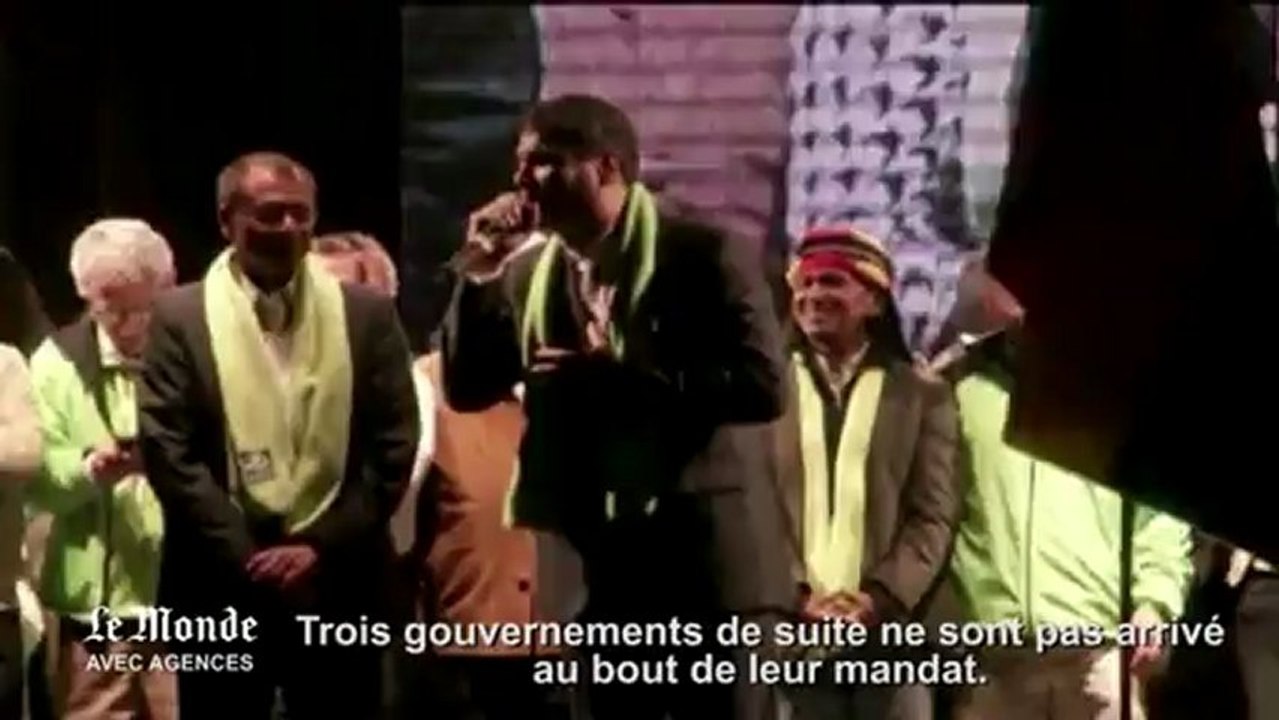 Rafael Correa célèbre sa réélection en Equateur