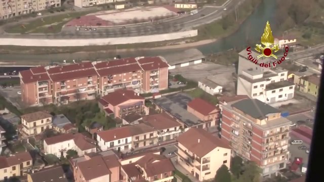 Frosinone - Terremoto, ricognizione aerea 01 (17.02.13)