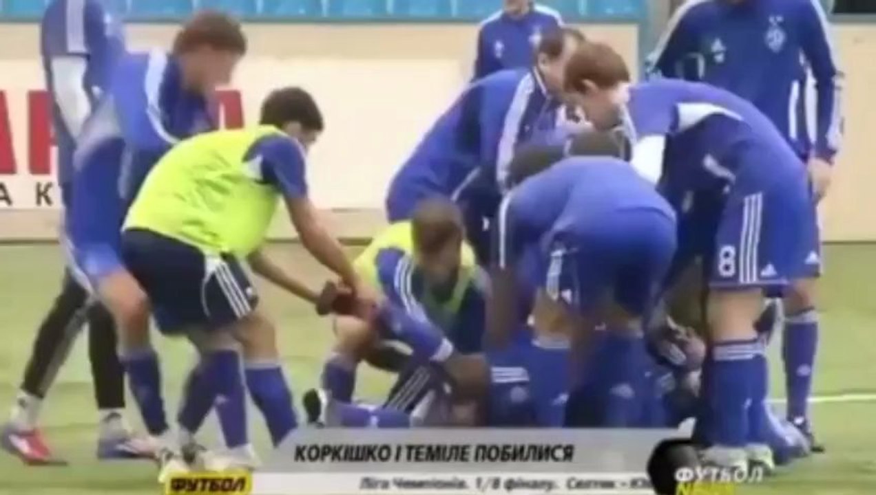 Énorme bagarre entre deux joueurs du Dynamo Kiev !