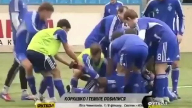 Énorme bagarre entre deux joueurs du Dynamo Kiev !