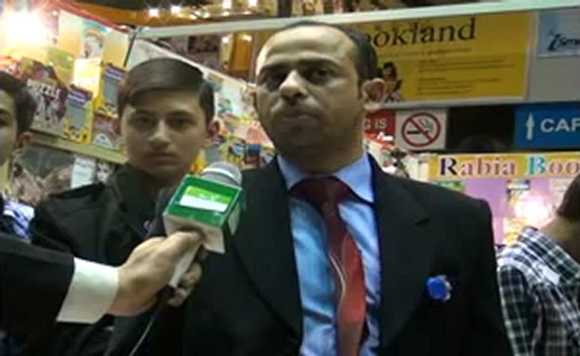 Shahid Anwar, ,Talking with Jeevey Pakistan at 27th International Book Fair Expo Lahore