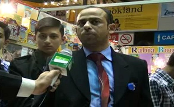 Shahid Anwar, ,Talking with Jeevey Pakistan at 27th International Book Fair Expo Lahore