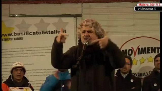 Beppe Grillo a Matera 20/01/2013