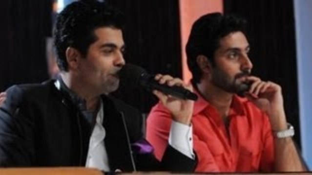 Abhishek Bachchan & Karan Johar at Star Guild Awards 2013 !