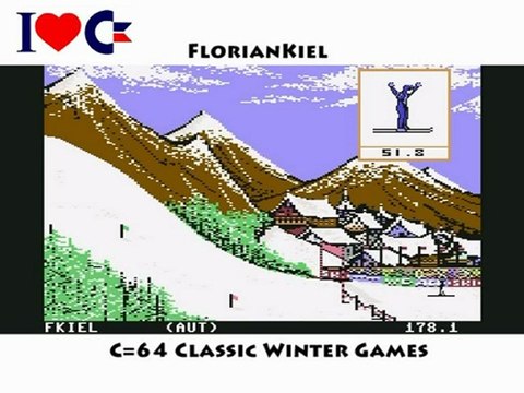 Lets Play Winter Games C64 (Walkthrough)