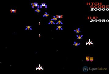 Galaga : Les huit premiers stages