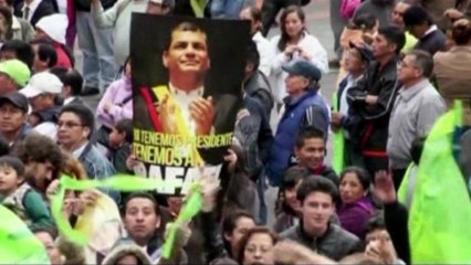 Ecuador's Correa cruises to re-election victory