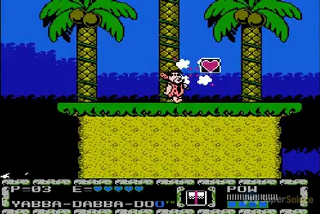 The Flintstones : Surprise at Dinosaur Peak les deux premiers niveaux