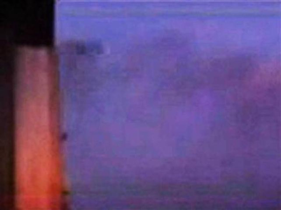 Raw: Passenger captures smoke from Triumph fire