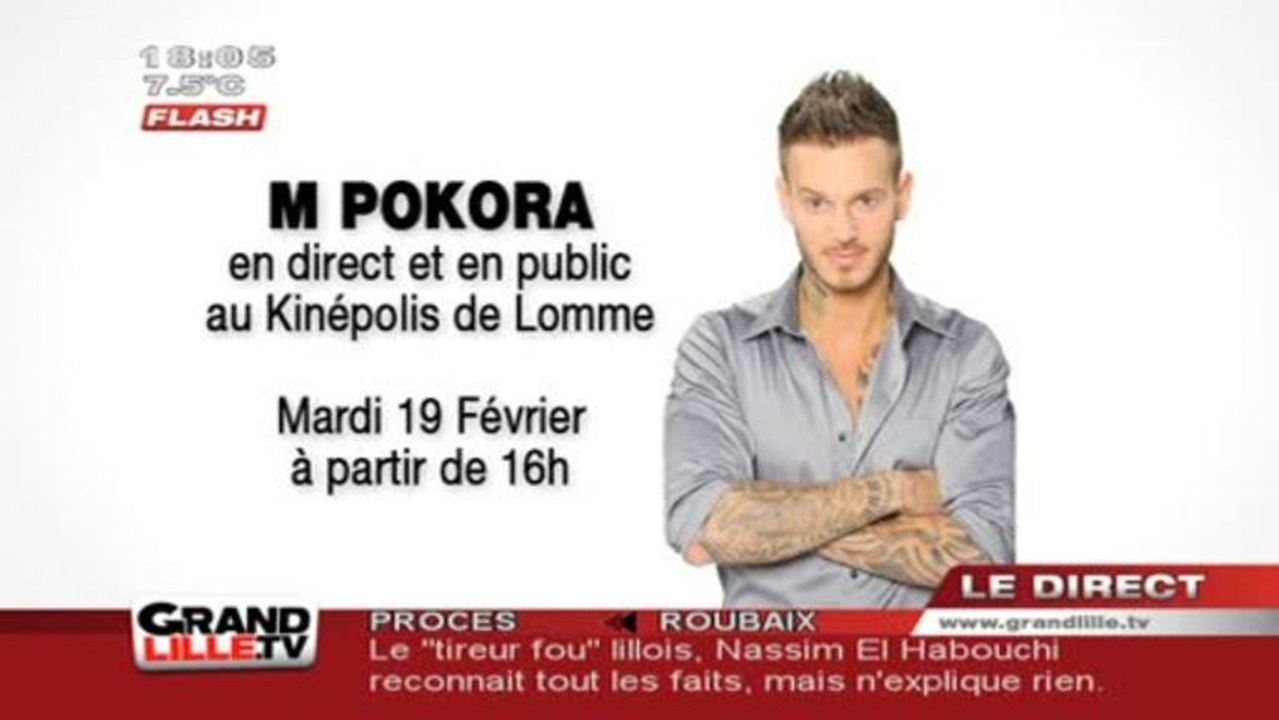 M Pokora au Kinépolis de Lomme !