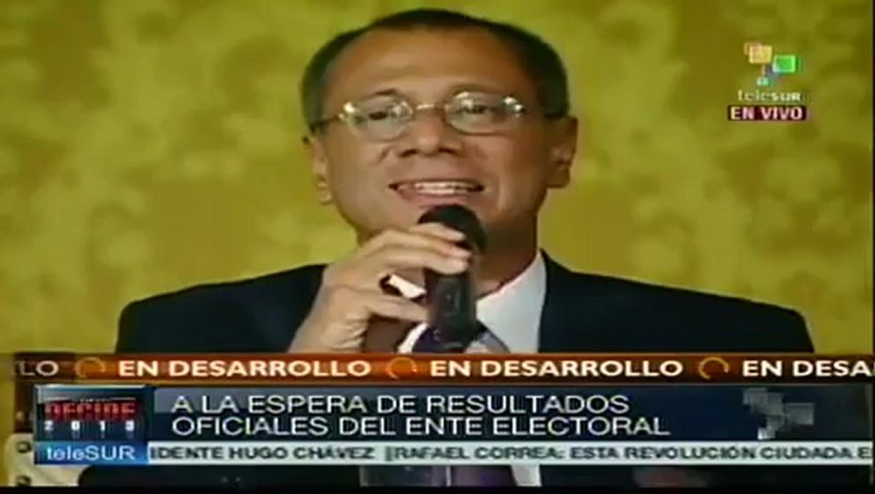 Vicepresidente electo agradece a ecuatorianos por su voto