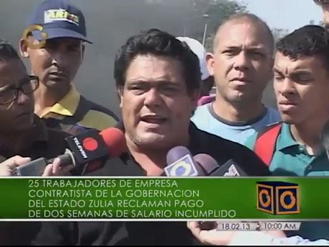 Trabajadores reclaman pagos pendientes a la Gobernación del Zulia