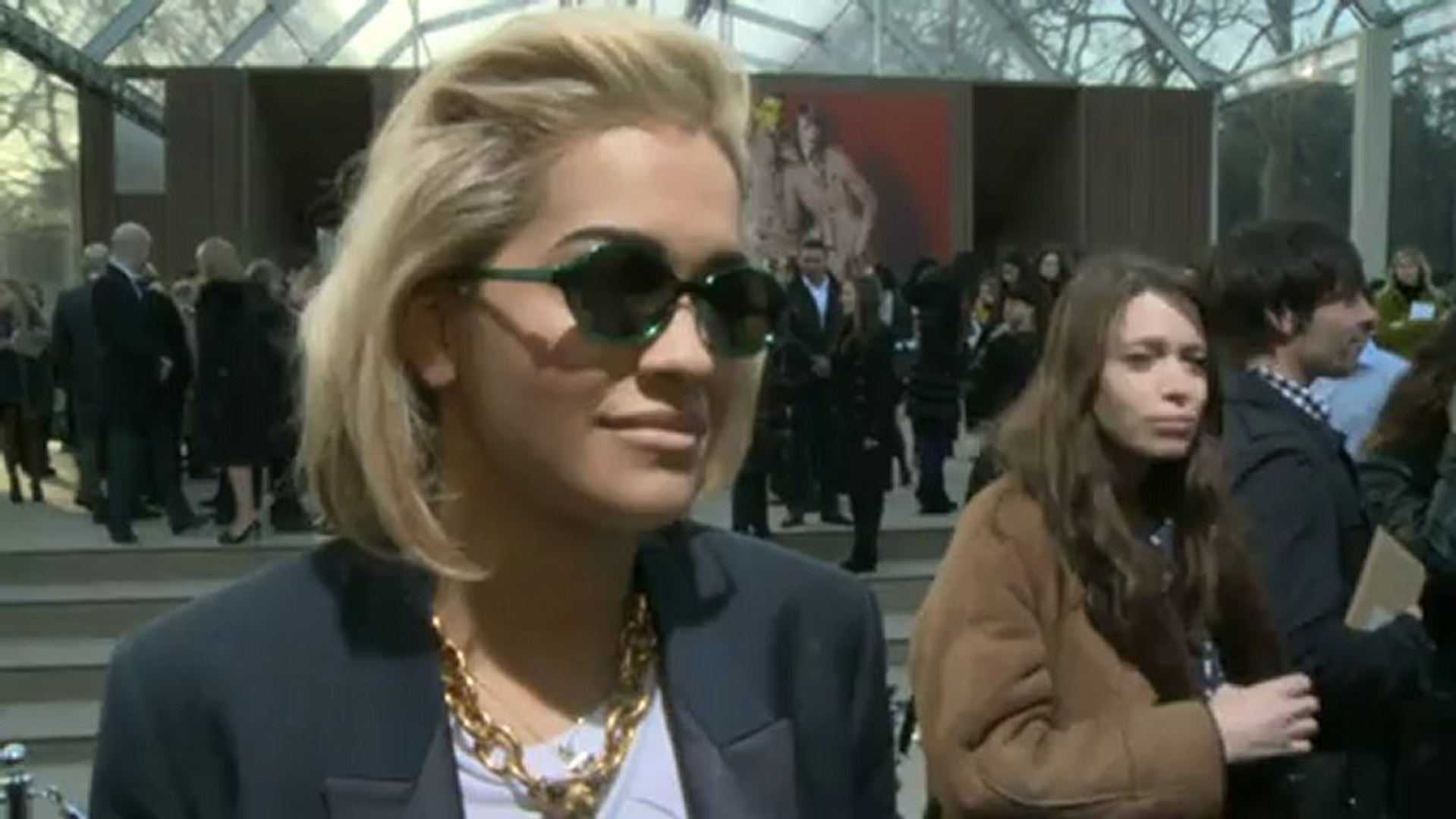 Burberry: Rita Ora on wearing Cara Delevingne t-shirt