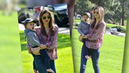 Miranda Kerr in the Park with Flynn
