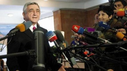 Armenia's Sarksyan set to win second term