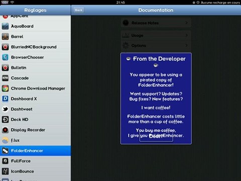 Tweaks Cydia Français - 2 tweaks très connue sur le Cydia store