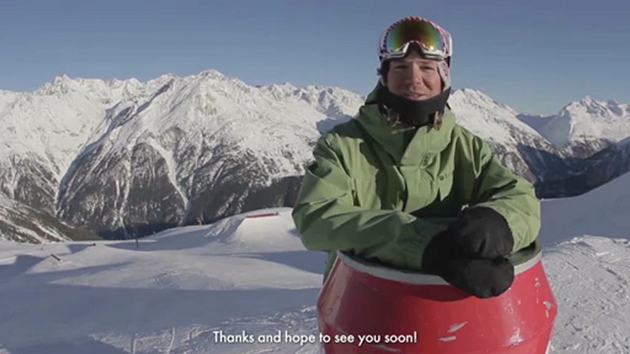 Almdudler Snowpark Soelden: Snowboard Park Checkout - 27-01-2013