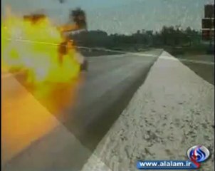 شاهد تحطم سیارة سباق ونجاة سائقها بأعجوبة