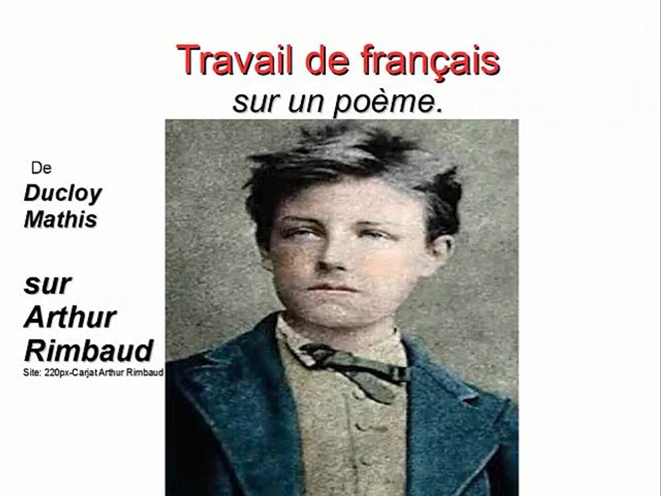 Mathis lit "Sensation" (Rimbaud)