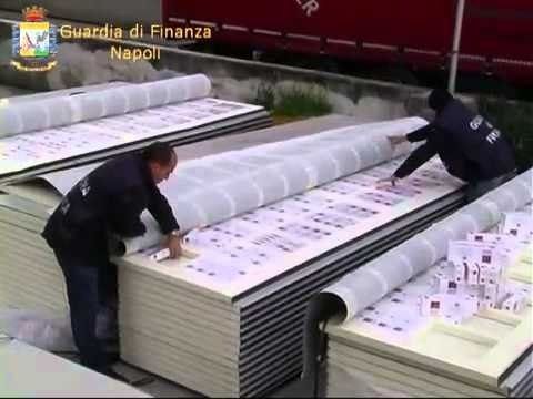 Napoli - Sequestro di sigarette di contrabbando (18.02.13)