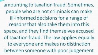 Serious Taxation Fraud Needs Expert Legal Advice