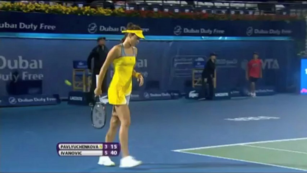 Dubai: Ivanovic mit Licht und Schatten in Runde 2