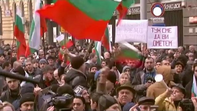 Las protestas en Bulgaria contra la subida de la luz...
