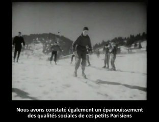 Vanves expérimente la classe de neige en 1953