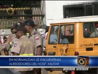 Así está el Hospital Militar este martes