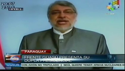 Fernando Lugo presenta candidatos del Frente Guasu