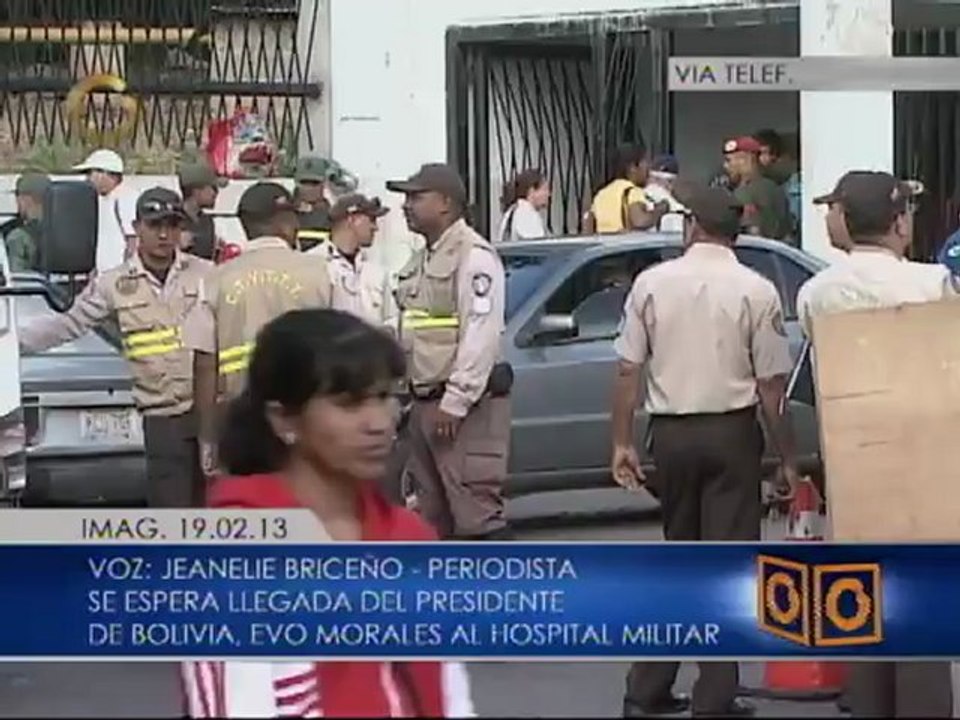Reporte desde el Hospital Militar de Caracas, a la espera de la llegada de Evo Morales