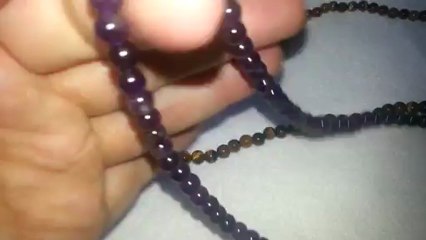 Collier pierres élastique