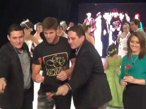 Jonas no desfile da G&G Noivas.