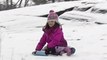 Raw: Snowballs, sledding in Central Park snow