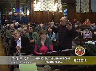 K23TV - Press iz prve ruke - Nezadovoljstvo urbanističkim planom Subotice - 19. februar 2013.