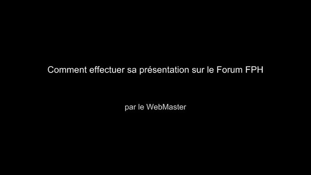 Présentation sur le Forum Passion-Harley®
