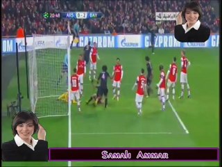 اهداف الشوط الاول بايرن ميونخ 2 - 0 الارسنال