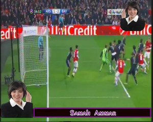 الهدف الاول للارسنال 1 - 2 بايرن ميونيخ لوكاس بودولسكي