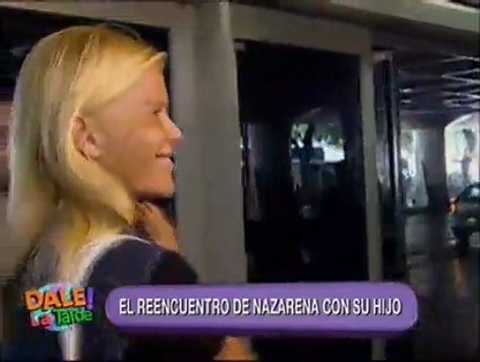 Nazarena Vélez se reencontró con su hijo