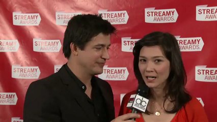 Streamy Awards 2013 Backstage Interview Ken Marino & Erica Oyama