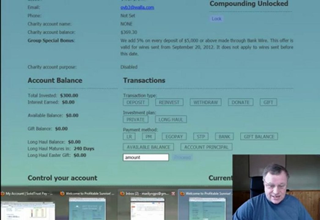 Profitable Sunrise, How To Fund Your Profitable Sunrise Account