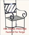 Fauteuil fer forgé, FER FORGE PRESTIGE Tel 06 09 62 47 46 - Fabrication fauteuil fer forgé design